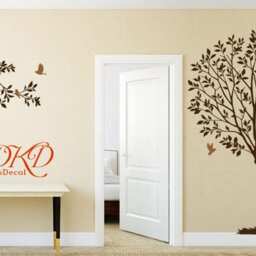 Tree Wall Decal, Living Room Decals, White Decal Stickers, Wall Graphic, Home Decor-Dk315 - thumbnail 3