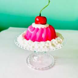 Extra Whipped Cream Mini Colorful Jelly Cake Fake Food Dopamine Decor Quirky Funky Kitschy Retro Pop Art - thumbnail 4
