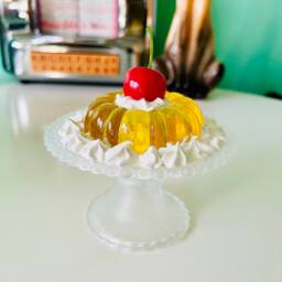 Extra Whipped Cream Mini Colorful Jelly Cake Fake Food Dopamine Decor Quirky Funky Kitschy Retro Pop Art - thumbnail 3