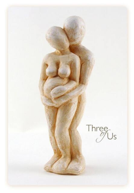 Pregnancy & Birthing Gift Art Sculpture - Gift For Pregnant Couples, New Expectant Mothers - image 1
