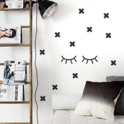 Cross Wall Stickers, Plus Sign Decal Crosses, Swiss Decals, 3 Sizes Up To 4'', Peel & Stick Wall Stickers, Kidsroom Home Decor - thumbnail 2