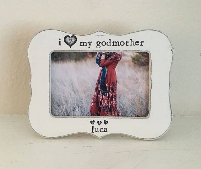 Personalized Godmother Picture Frame - Handmade 4x6 Photo Gift - image 1