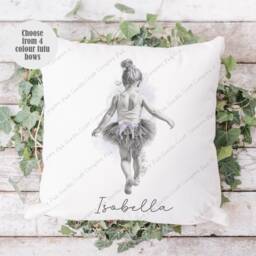Ballet Dancer Cushion, Ballerina Gift, Gift, Girl, Dancer, Teacher Dance Like Nobody Is Watching - thumbnail 2