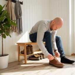 Handmade Solid Oak Mudroom Bench Entryway Shoe Storage - thumbnail 2