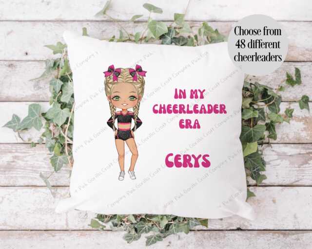Personalised Cheerleader Gift, Cushion, Girl, Cheerleading Gift For Her, Cheerleader, Cheerleading, Cheer Girl - image 1