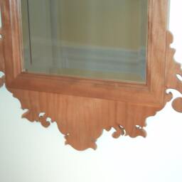 Handcrafted Cherry Chippendale Mirror - thumbnail 4