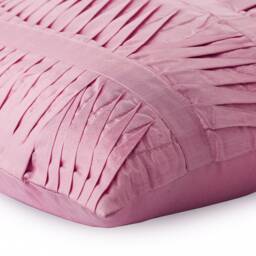"Decorative Pintucks, Textured, Striped Pink Euro Pillow Cover 24""x24""/26""x26" - thumbnail 2