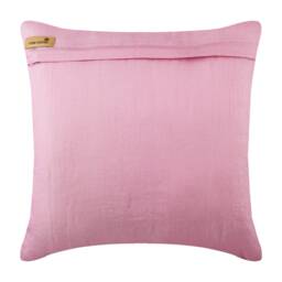 "Decorative Pintucks, Textured, Striped Pink Euro Pillow Cover 24""x24""/26""x26" - thumbnail 3