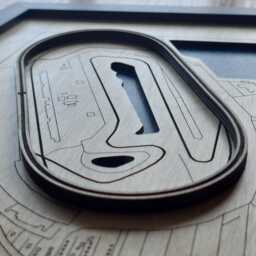 Homestead-Miami Speedway Wall Art Laser Engraved Wood, Nascar Gift - thumbnail 2