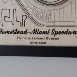 Homestead-Miami Speedway Wall Art Laser Engraved Wood, Nascar Gift - thumbnail 3