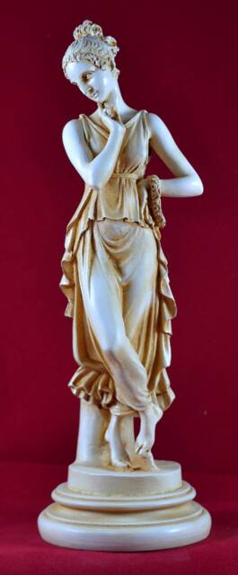 Persephone Goddess Queen Of The Underworld Patina Greek Statue 10 Inches - image 1