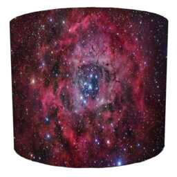 Galaxy Nebula Stars Drum Lampshade For Ceiling Light Pendants Or Table Lamp Bases - thumbnail 4