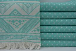 "Turkish Towel, Aztec Towel, Peshtemal Towel, Hammam Towel, Double Face Towel, 36""x70"