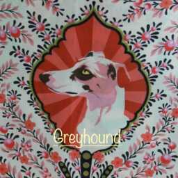 Handmade Dog Lampshade Tula Pink Besties Fabric, Table Or Ceiling, Quirky Home Decor - thumbnail 2