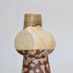 Japanese Studio Ceramic Flower Vase Large/Kodomari Ryo /Contemporary Geometric Primitivism - thumbnail 2