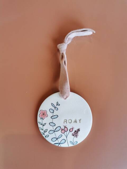 Personalized Flower Wall Decor - Christmas Gift Bedroom Decoration Bauble - image 1