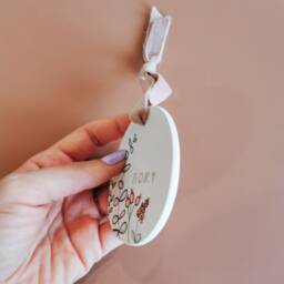 Personalized Flower Wall Decor - Christmas Gift Bedroom Decoration Bauble - thumbnail 3