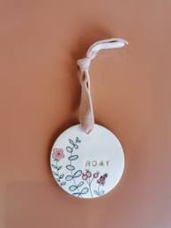 Personalized Flower Wall Decor - Christmas Gift Bedroom Decoration Bauble - thumbnail 1