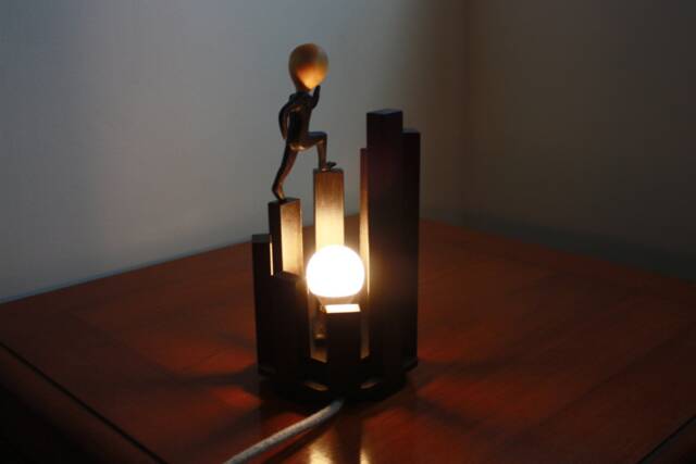 Lamp Table, Light Escape, Design Wood Lamp, Unique Creative Lamp - image 1