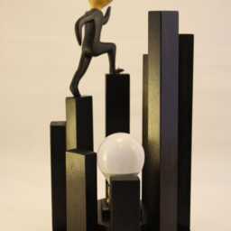 Lamp Table, Light Escape, Design Wood Lamp, Unique Creative Lamp - thumbnail 2