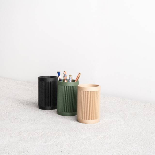 Pen Holder Japan - Desk Organizer Printed in Wood Original Gift Her Or Him - image 1