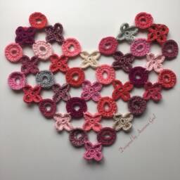 I Love You So Much - Pillow Cover - Placemat Wall Art Valentine's Day Crochet Pattern PDF - thumbnail 2