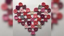 I Love You So Much - Pillow Cover - Placemat Wall Art Valentine's Day Crochet Pattern PDF - thumbnail 1