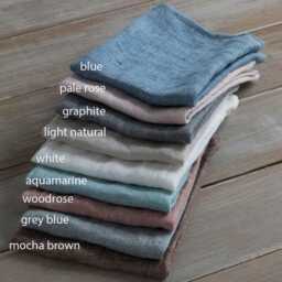 Linen Roman Blind - Shade-Roman in Grey Blue Color-Hardware Is Included Made To Measure Blind- Custom Blind - thumbnail 4