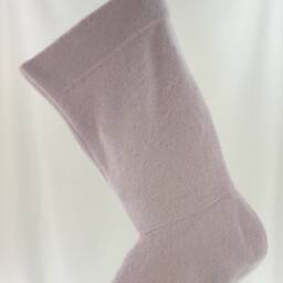 Christmas Stocking Wool Lavendar Orchid Repurposed Soft Winter Sweater Recycled Upcycled 070 - thumbnail 3