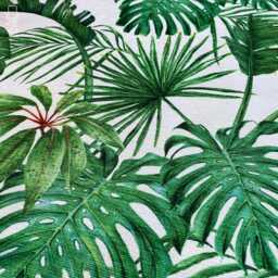Cushion Cover With Green Tropical Palm & Eucalyptus Leaves, Double Sided Printing Throw Pillow On The Chenille Multi Size Options - thumbnail 2