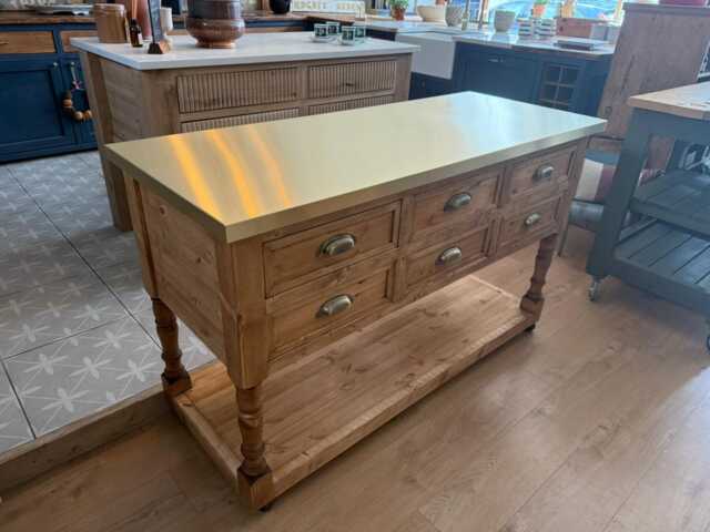 Bespoke Spindle Dairy Table Kitchen Island - image 1