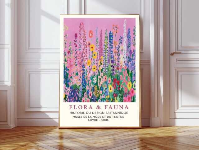 Botanical Flower Market Art Print, Flora Gardens Floral Wall Decor, Art, Art - image 1