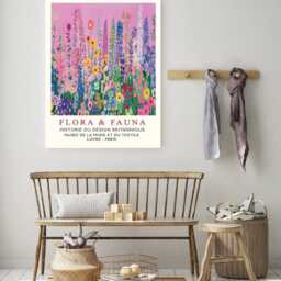Botanical Flower Market Art Print, Flora Gardens Floral Wall Decor, Art, Art - thumbnail 2