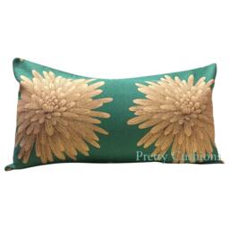 Harlequin Kalaya Eloni Turqoise Blue Bolster Cushion Cover - thumbnail 2