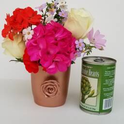Vase Handmade Ceramic Rose Gold Metallic Finish Design Wedding Center Piece Table Setting Gift Housewarming - thumbnail 3