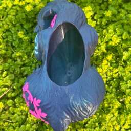 Night Elf Dreaming Bear Dark Blue Xl 3D Printed Planter 24cm X 13cm - thumbnail 4