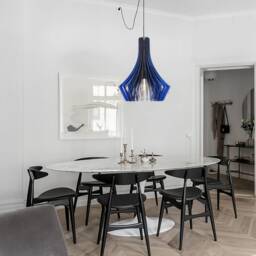 Red Pendant Light Modern Chandelier Lighting Wood Hanging Dining Lamp Ceiling Fixture Geometric Lamp-Shade Minimal Contemporary Light - thumbnail 2