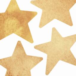 Watercolor Gold Star Wall Stickers Kids Room Decor - thumbnail 3