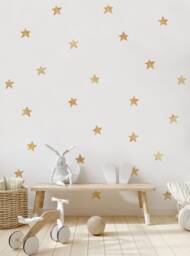 Watercolor Gold Star Wall Stickers Kids Room Decor