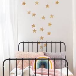 Watercolor Gold Star Wall Stickers Kids Room Decor - thumbnail 2
