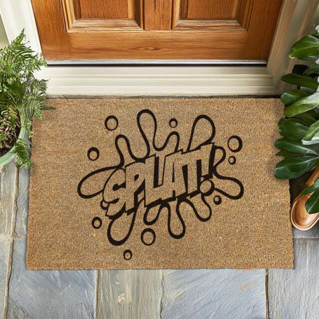 Splat Doormat, Fun Welcome Mat, Bold Statement Entryway Rug, Funny Unique Door Housewarming Gift, Modern Home Decor, Doormat - image 1
