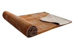 Handmade Indian Kantha Quilt Handblock Cotton Bedspread, Queen Size - thumbnail 4
