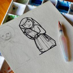 st Mary, Mother Of God Patron Saint Block With Gift Bag // Madonna & Child Mary Baby Jesus Catholic Toys By Almondrod - thumbnail 4