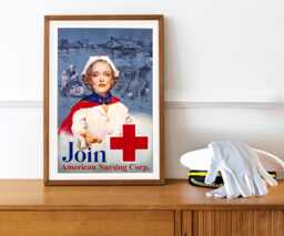 Reprint Of A Ww2 Womens Red Cross Nursing Recruitment Poster - thumbnail 1