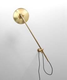 Wall Lamp - Adjustable Extension Boom Bedside Sconce Articulating Industrial Brass Scissor Light Sb3 - thumbnail 1