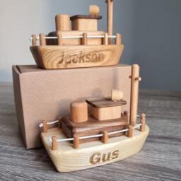 Wooden Boat Toddler Montessori Toys For 1 Year Old Girl Boy First Birthday Gift From Ukraine Shops - thumbnail 4