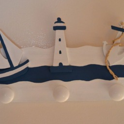 Wooden Coat Rack/Marine Decoration Interior Seaside Brittany - thumbnail 2
