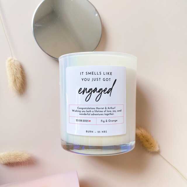 Funny Engagement Candle Gift Smells Like You Just Got Engaged For Couple, Fianc??, Fianc??e, Newly Friends - image 1