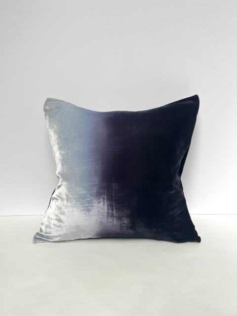 Velvet Ombre Cushion Scotch Gray To Black Velvet 18 - image 1