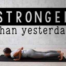 Gym Wall Decal - Workout Decor - Motivation - Exercise Stronger Than Yesterday - thumbnail 3